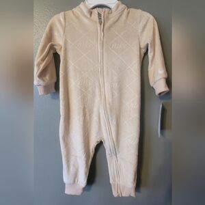 Nike Velvety Cream One Piece Infant Sleeper